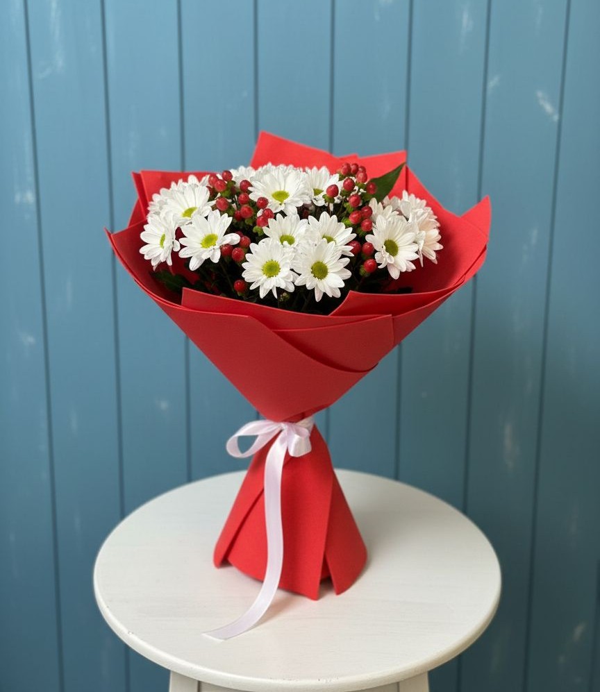 Букет цветов из: Хризантемы в Лисках