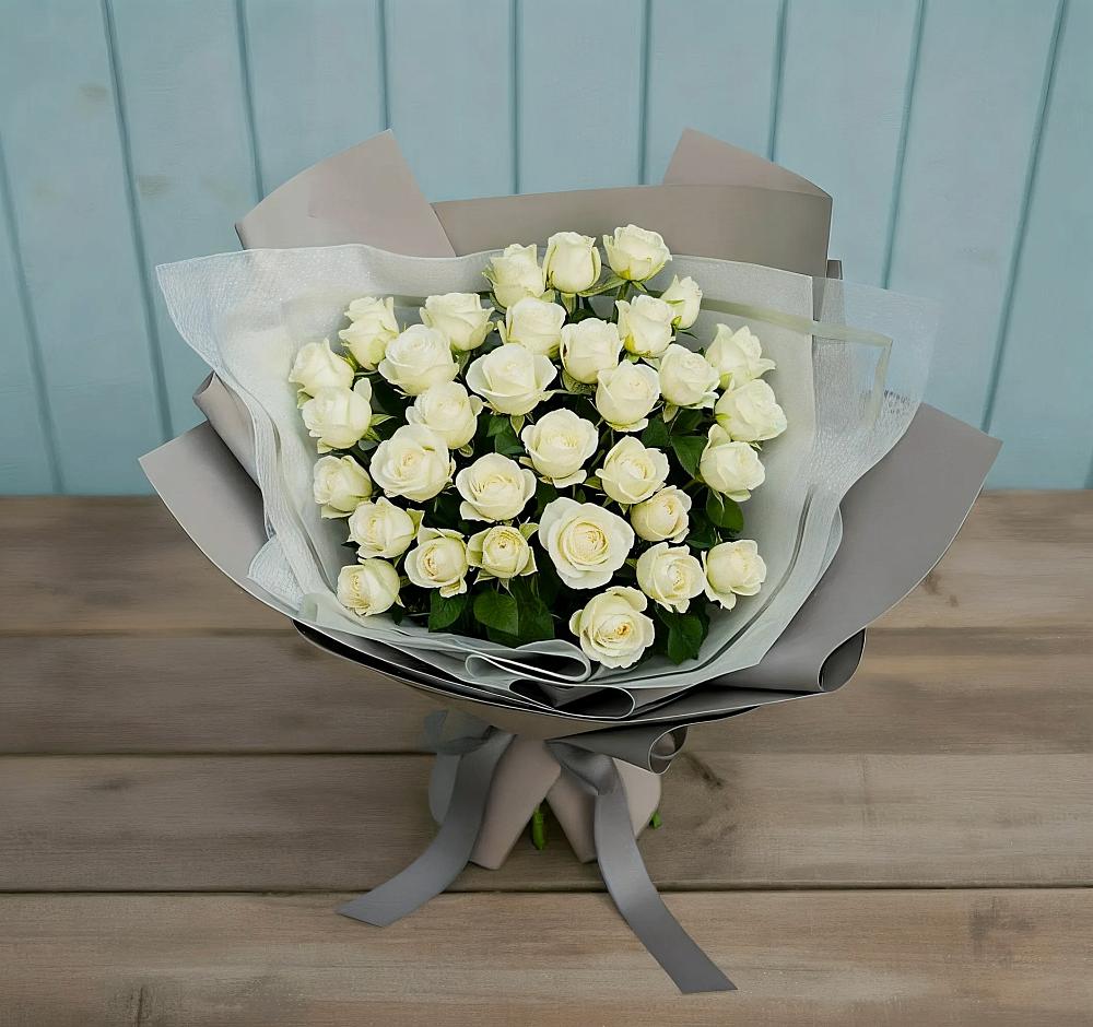 Букет Белоснежная нежность в Лисках