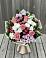 Букет цветов из: Альстромерии, Гвоздики, Розы и Хризантемы в Лисках