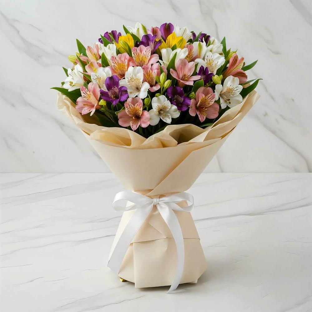 Букет цветов из: Альстромерии в Лисках