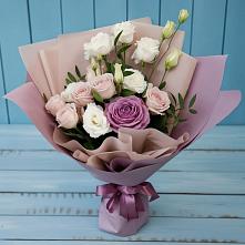 Букет цветов из:  Розы и Лизиантусы #REPLACE_PRED# Лисках