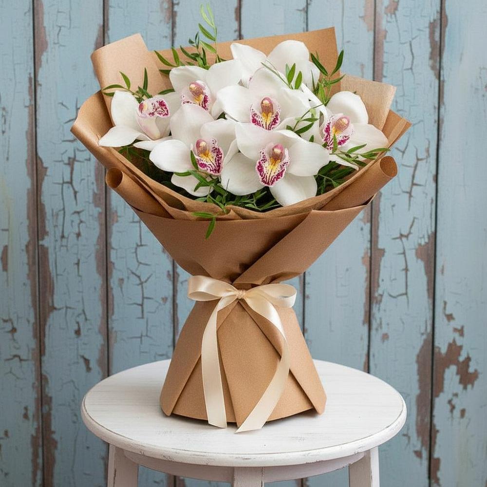Букет цветов из: Орхидеи и Розы в Лисках
