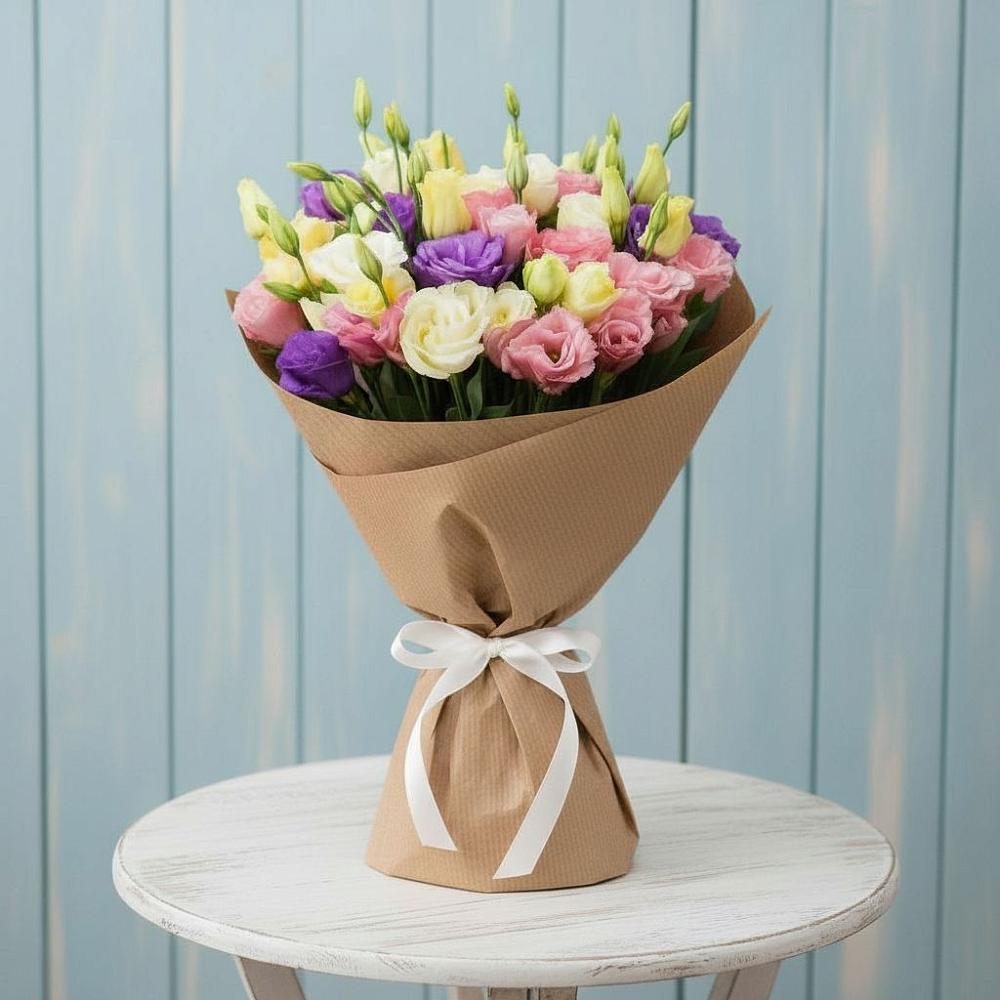 Букет цветов из: Лизиантусы в Лисках