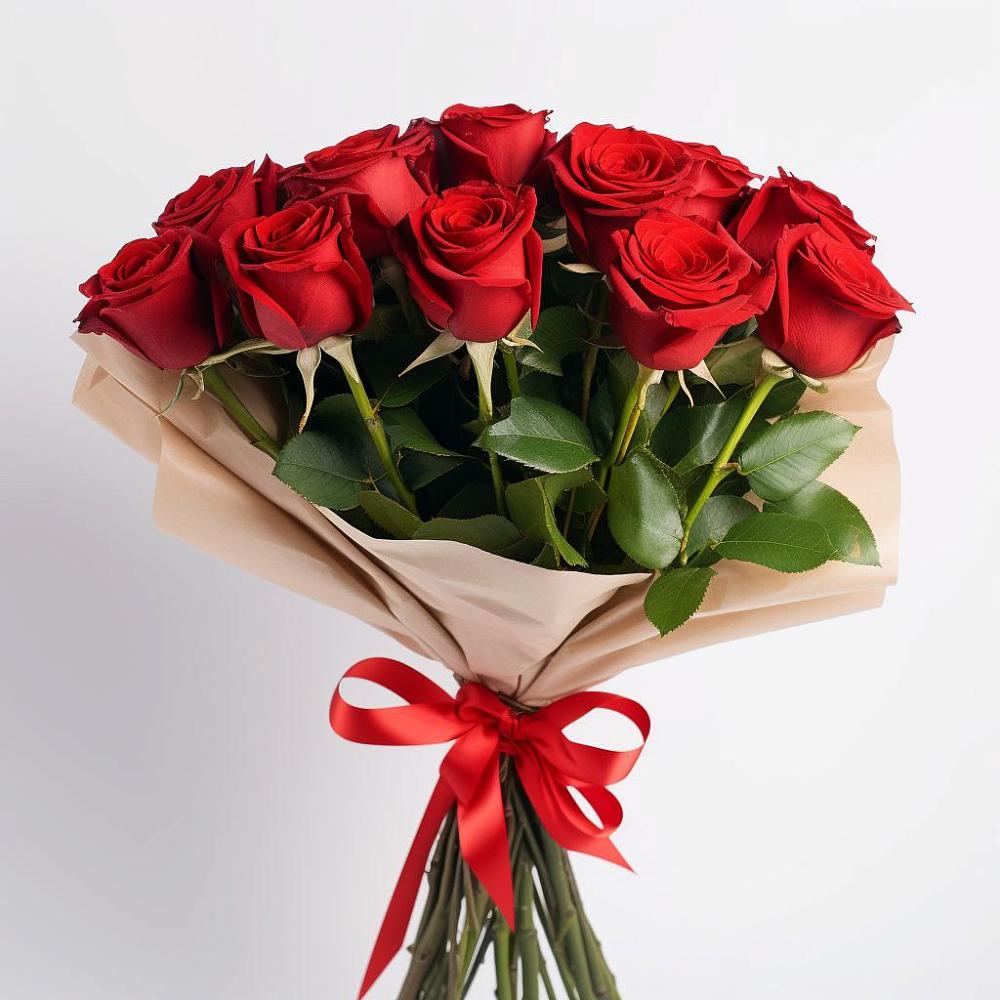 Букет 11 Красных роз Эдлесс Лав в Лисках